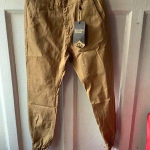 FIRM - Silence is Golden Denim Khaki Pants